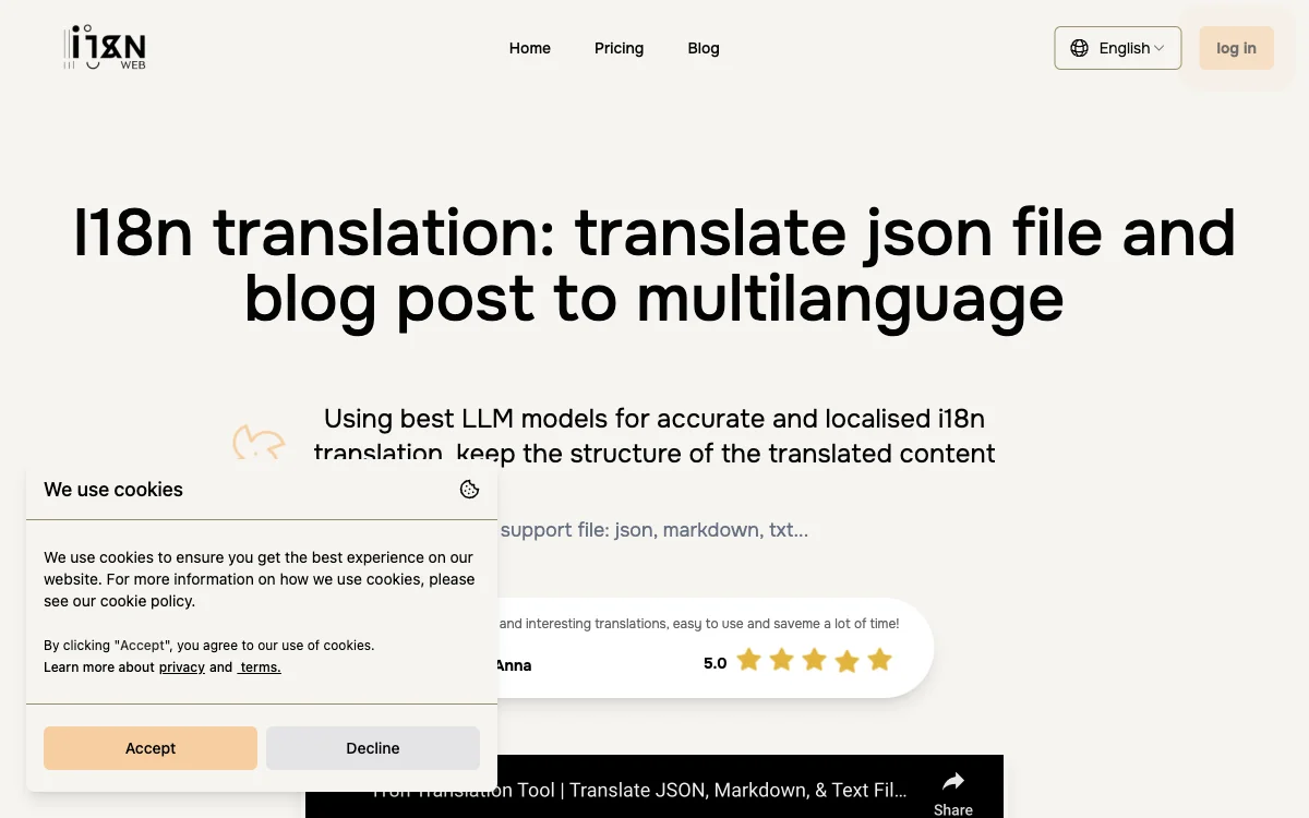 i18n Web: Translate Json Files and Blog Posts to Multiple Languages with Ease