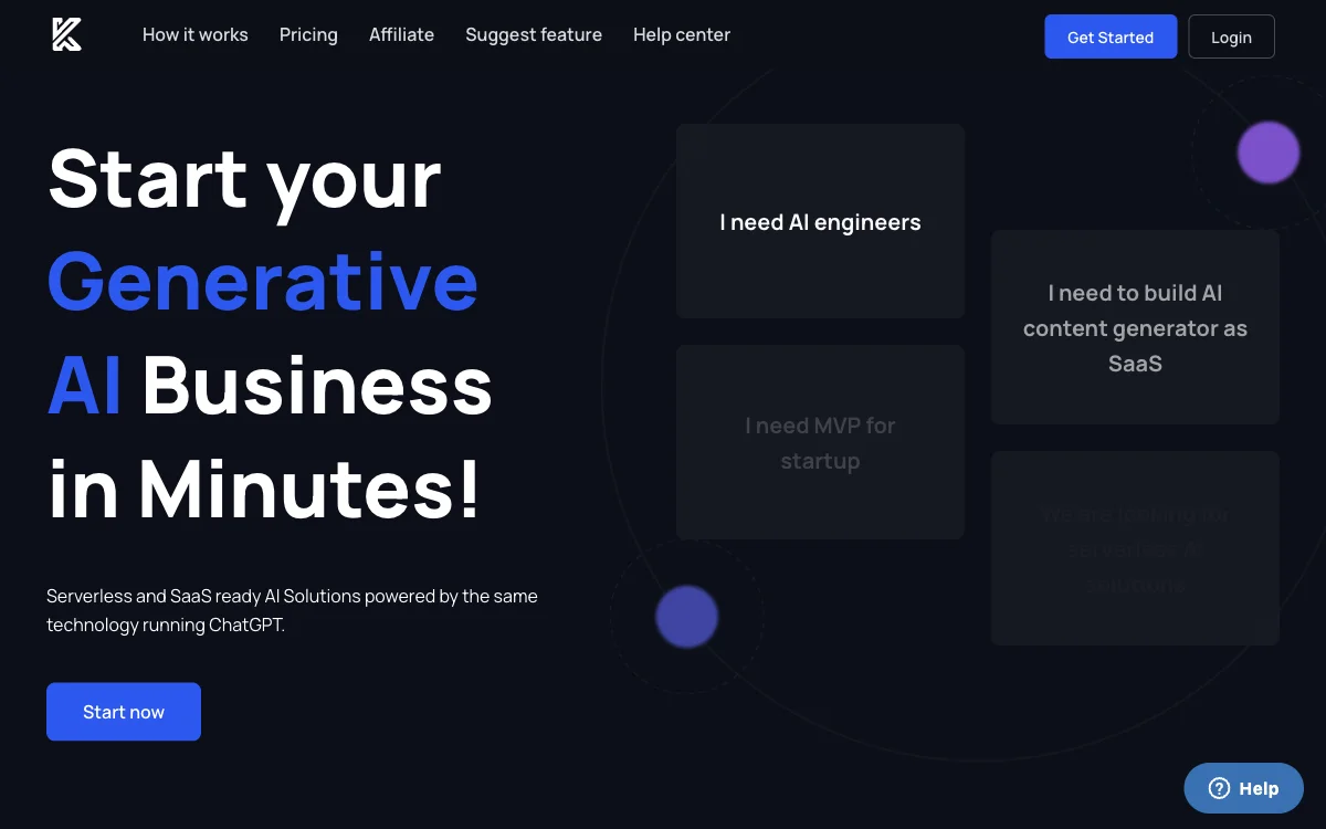 Krashless: Start Your Generative AI Business with Ease and Empowerment