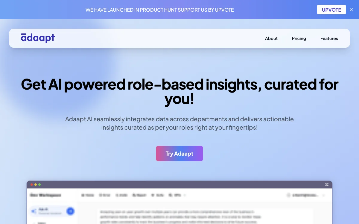 Adaapt.ai - Unlock AI-Powered Insights for Business Growth