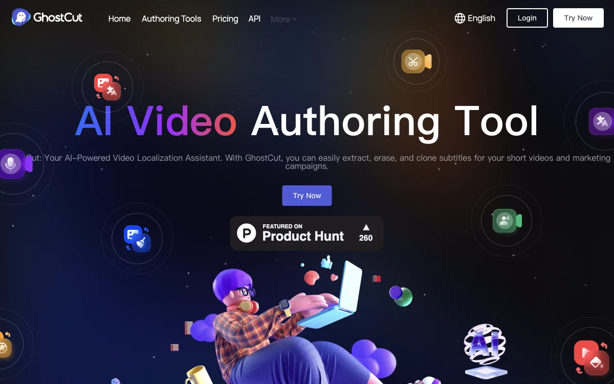 GhostCut - Công cụ Dịch và Xóa Video Chuyên Nghiệp của AI