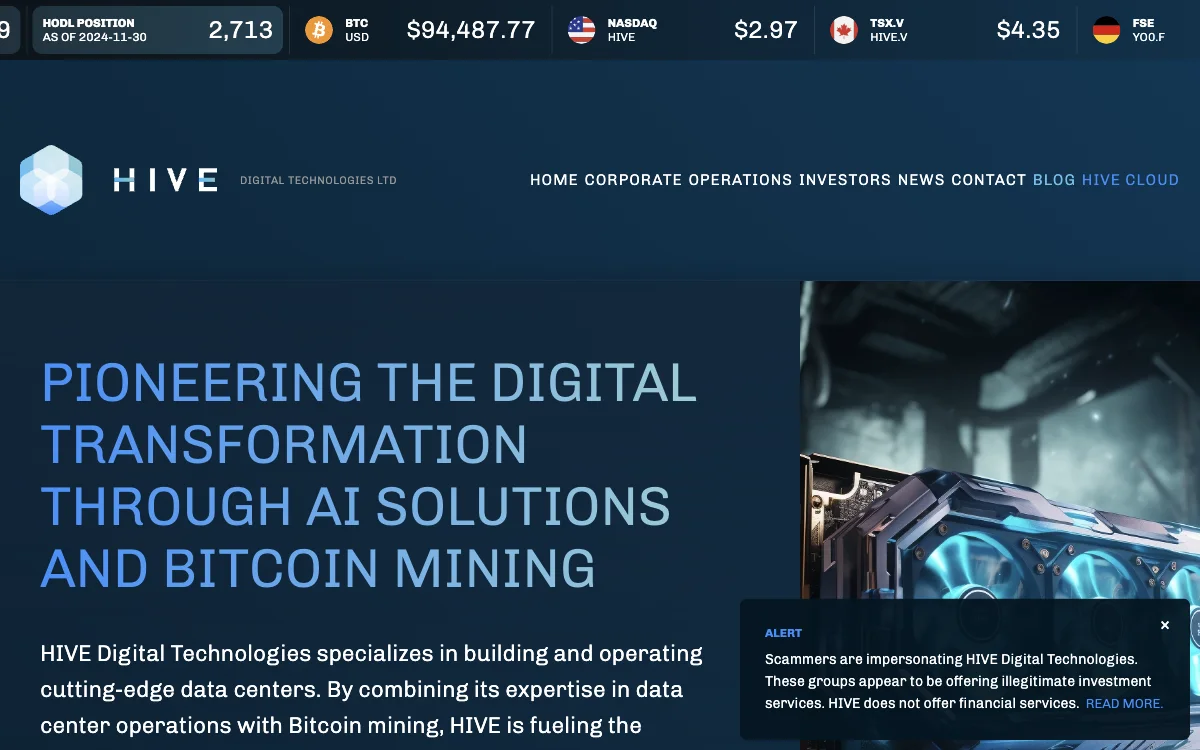 HIVE Digital Technologies Ltd: AI और Bitcoin माइनिंग के साथ डिजिटल रूपांतरण