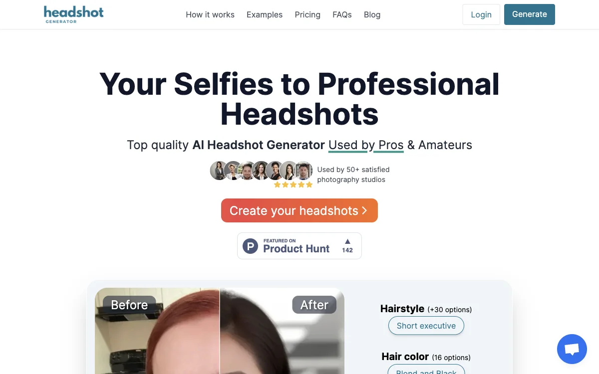 AI Headshot Generator: Transform Selfies into Professional Headshots