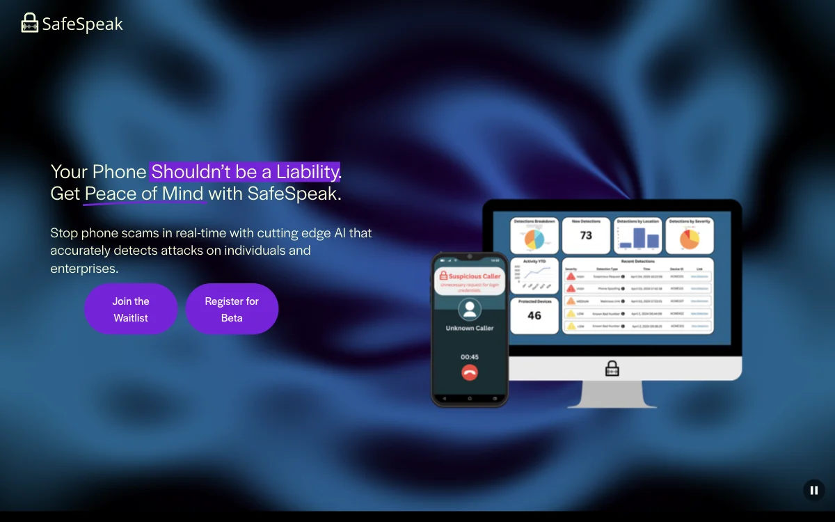 SafeSpeak: Stop Phone Scams with AI