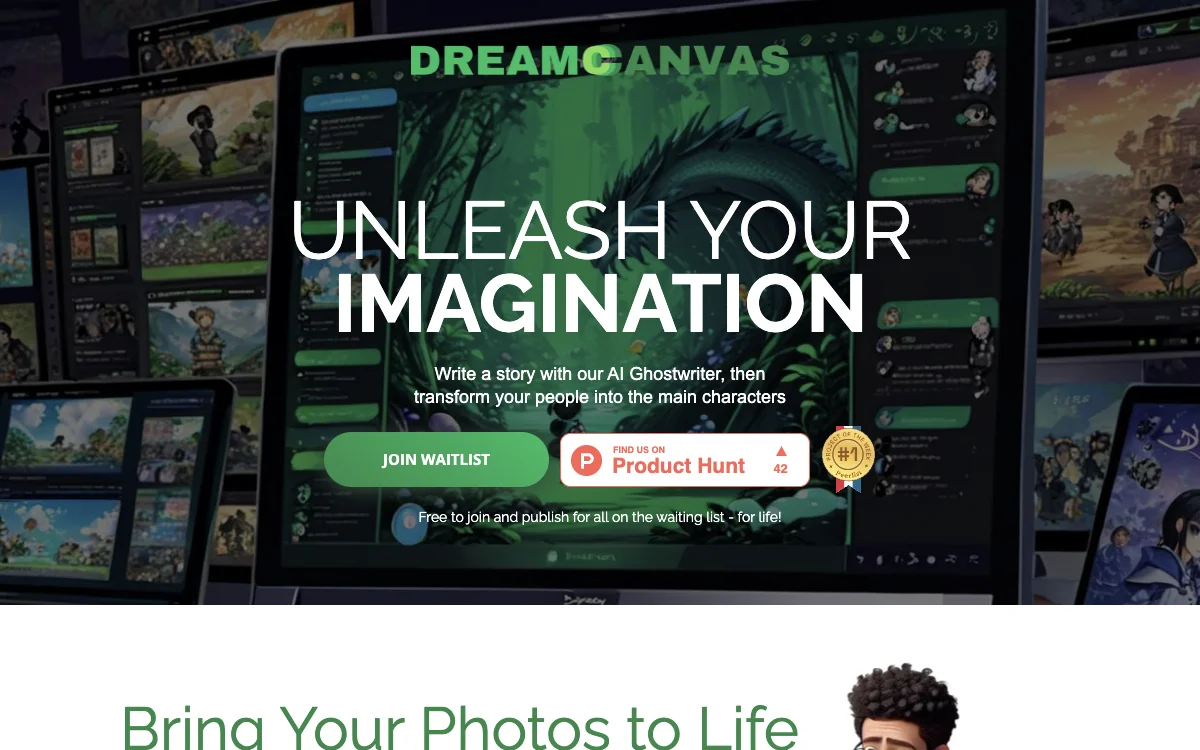 Transform Your Stories & Photos into Cartoon Books with DreamCanvas