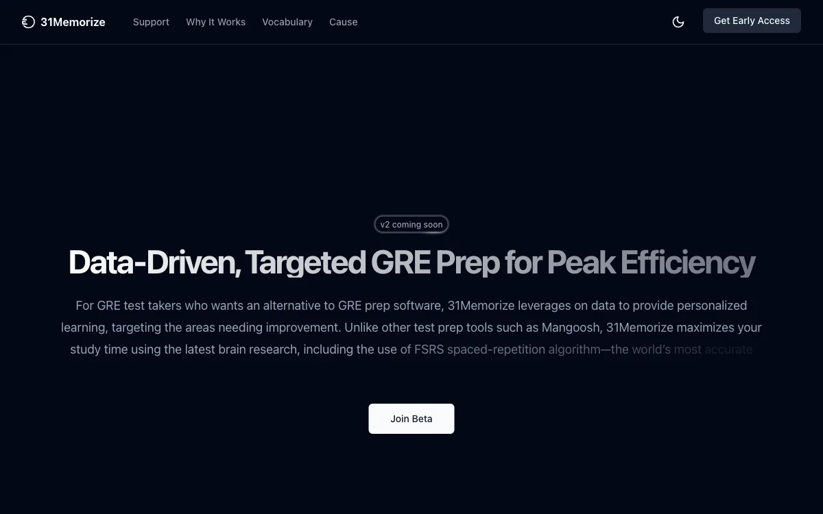 31Memorize: Revolutionizing GRE Preparation with AI