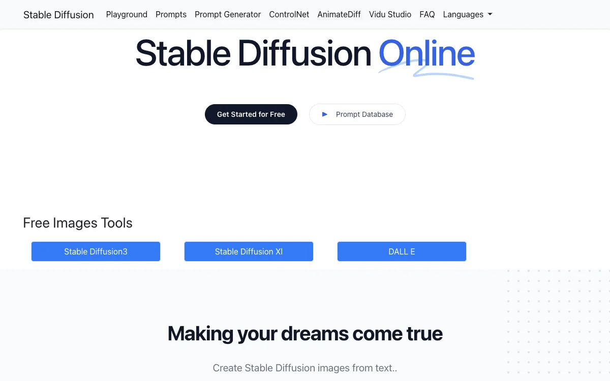 Stable Diffusion Online：免费 AI 文本到图像生成器