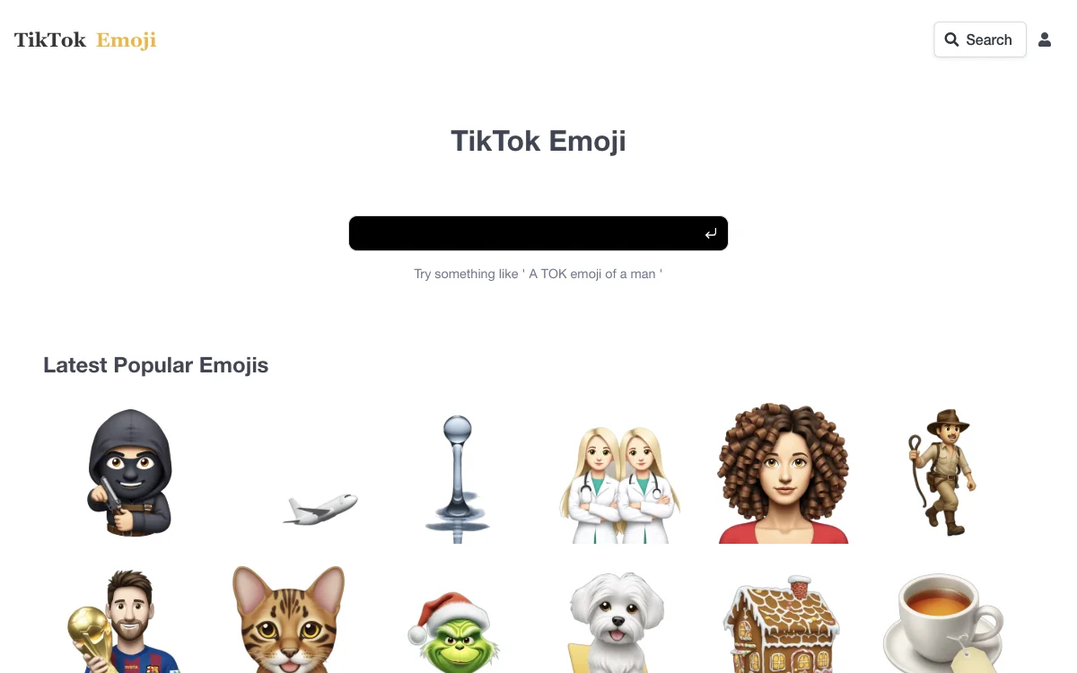 TIKTOKEMOJI.COM - Генератор эмодзи для уникальных символов