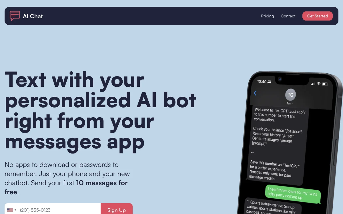 AI Chat: Transform Your Text Messaging with AI