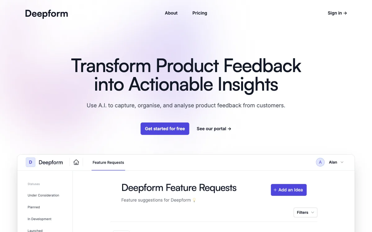 Deepform: Unleashing the Power of Customer Feedback