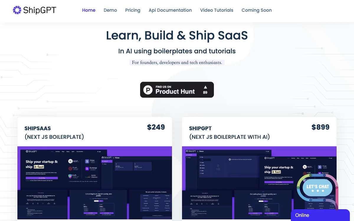 ShipGPT: Empowering SaaS Creation with AI