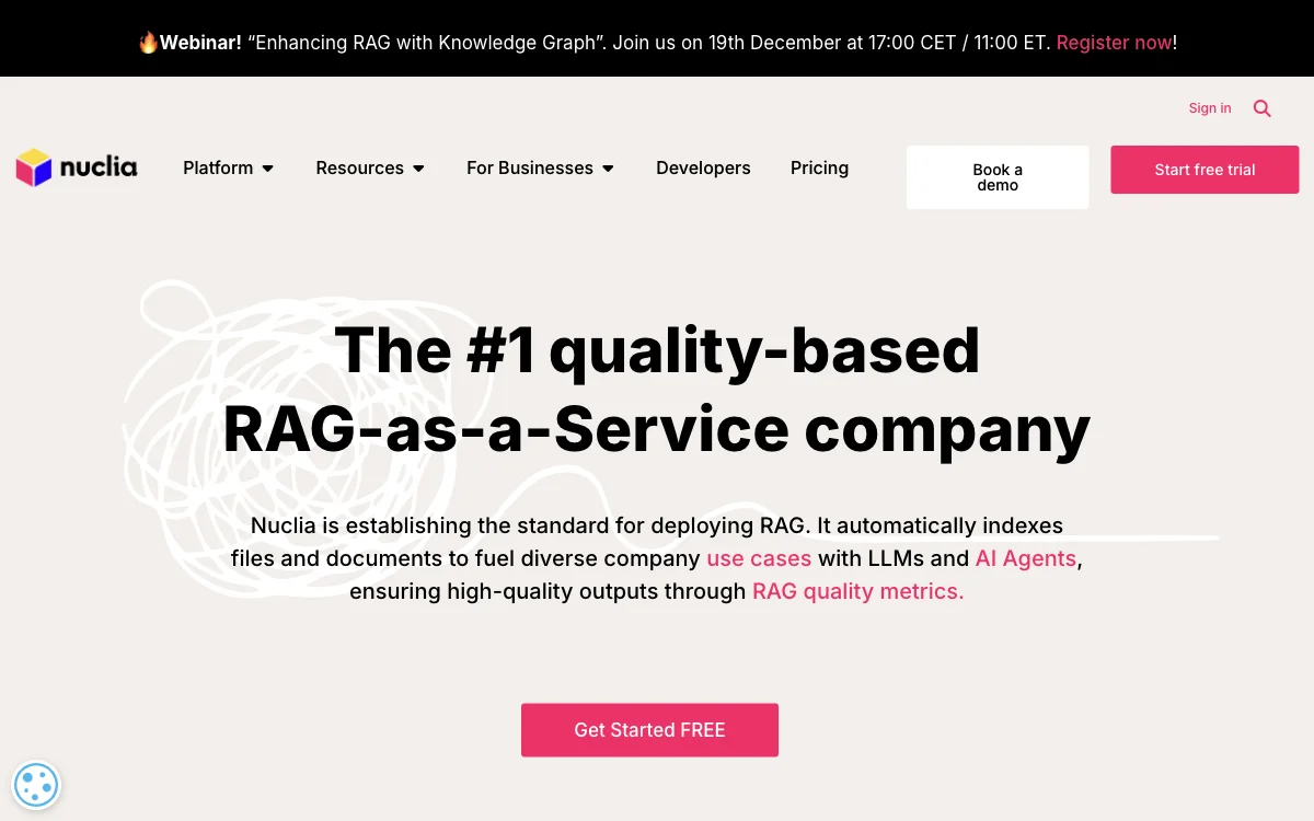 Nuclia: قاعدة المعرفة والبحث الذكي باستخدام RAG، الشركة الرائدة في RAG-as-a-Service القائمة على الجودة