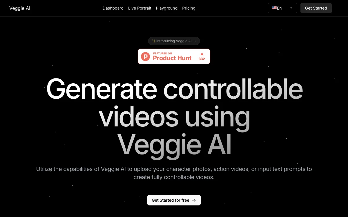 Veggie AI: إنشاء مقاطع فيديو قابلة للتحكم باستخدام الذكاء الاصطناعي