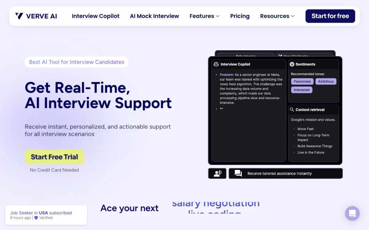 Verve AI Interview Copilot：助力求职者的实时面试神器