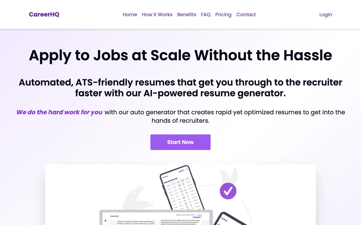 CareerHQ：AI 助力高效求职，生成优质简历