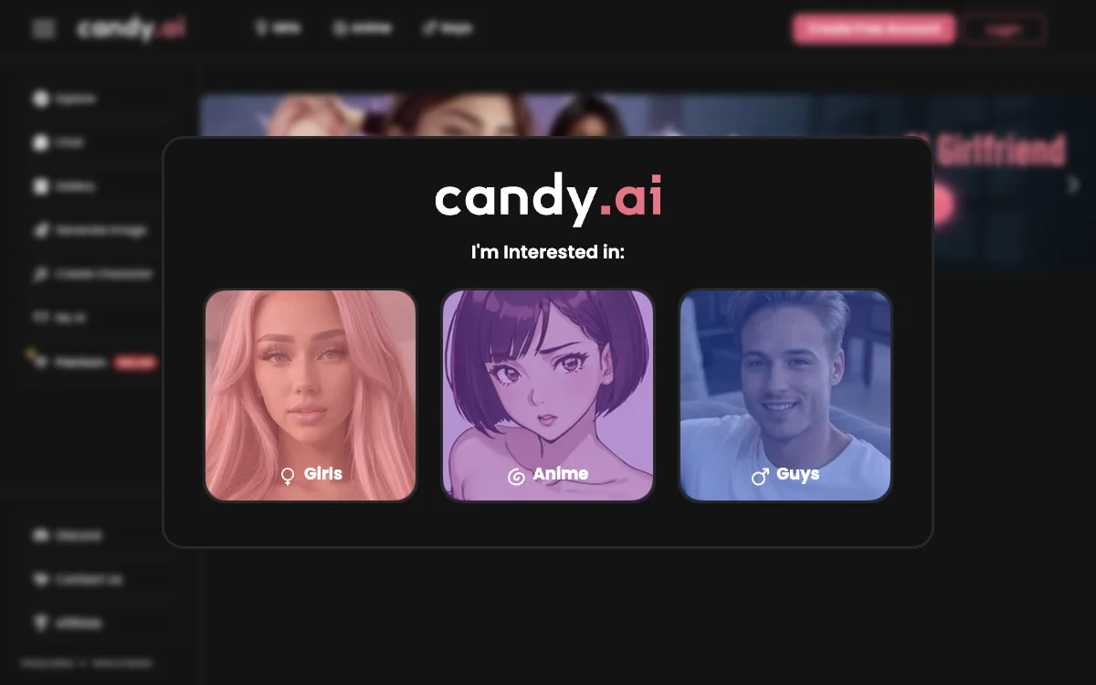 Candy.AI：打造专属 AI 女友，畅聊无极限