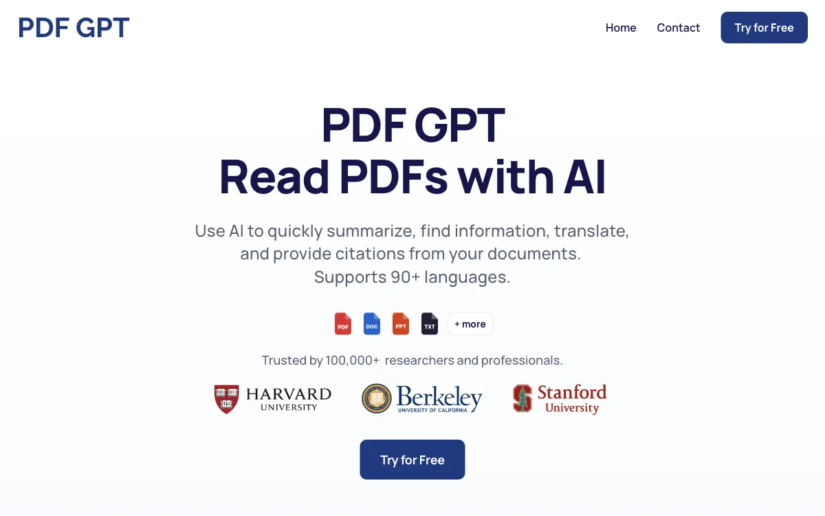 PDF GPT: Revolutionize Your PDF Experience with AI