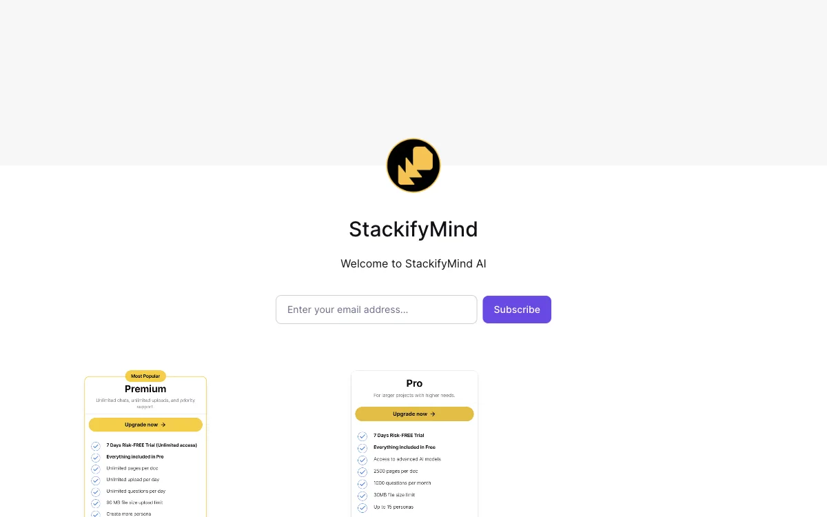 StackifyMind: ให้ความช่วยเหลือในการวิจัยด้วย AI