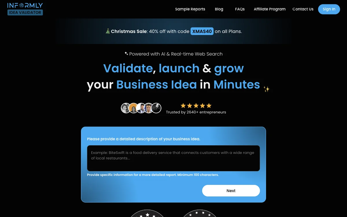 Idea Validator by Informly: ตรวจสอบแนวคิดธุรกิจของคุณด้วย AI ในไม่กี่นาที