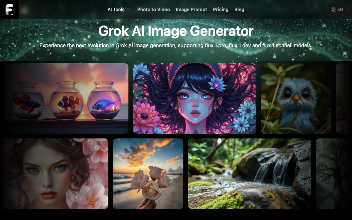 Grok 2 AI Image Generator المجاني عبر الإنترنت - المدعوم بـ Grok 2 AI