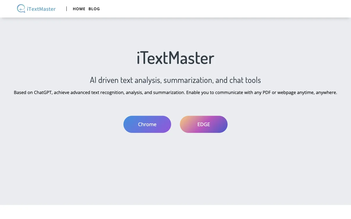 iTextMaster：AI驱动的文本分析、总结及聊天工具，高效处理文档