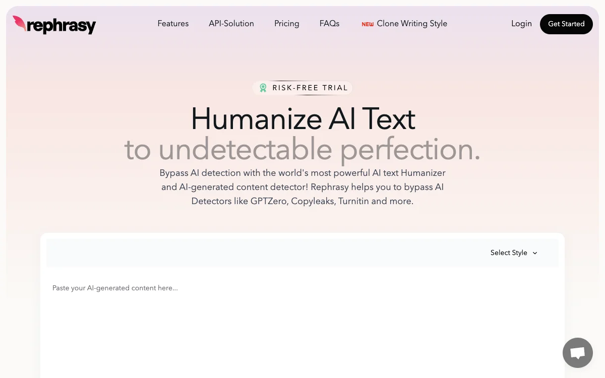 Rephrasy: The Ultimate AI Text Humanizer with 100% Pass Rate