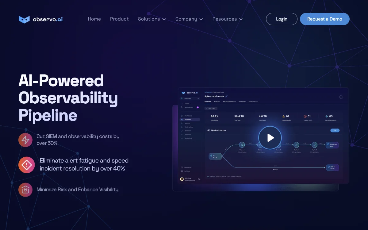 Observo.ai - AI驱动的可观测性管道优化
