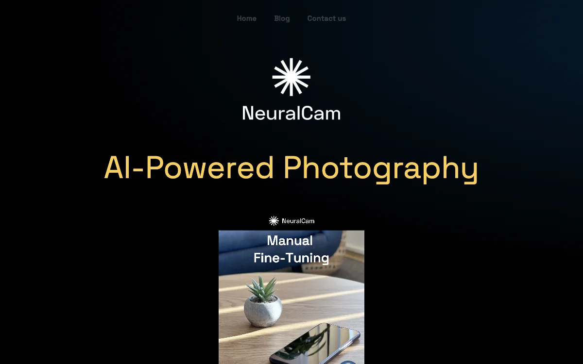 NeuralCam：AI驱动的摄影神器，助您拍出优质照片