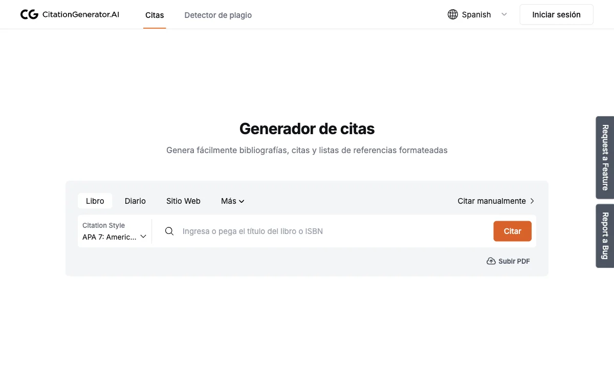 CitationGenerator.AI: Generador de citas gratuito y preciso