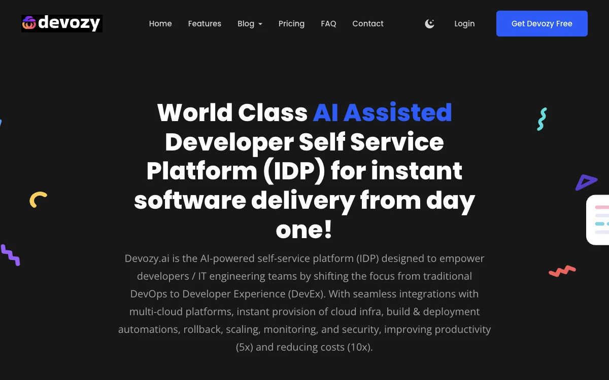 Devozy.ai: Empowering IT Engineering Teams for Efficient Software Delivery