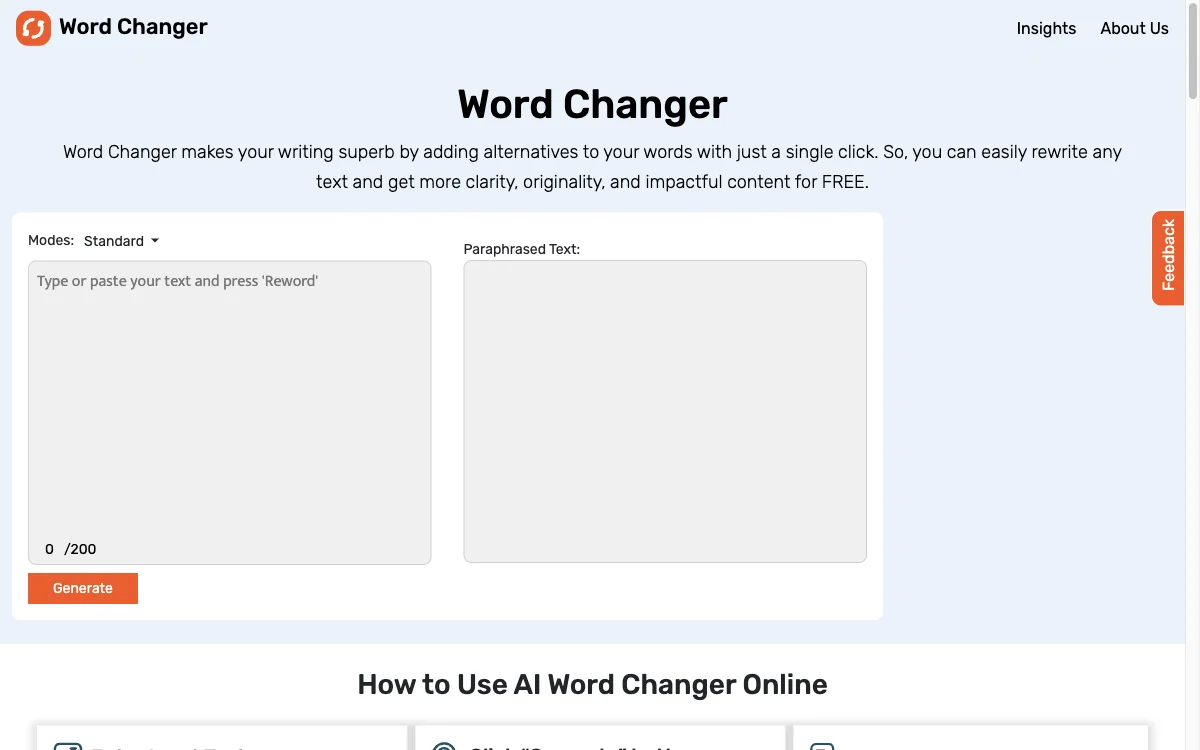 AI Word Changer: Enhance Your Writing with Ease