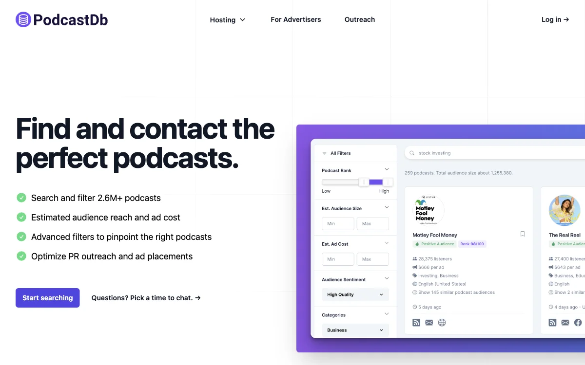 PodcastDb: The Ultimate AI-Powered Podcast Search and Outreach Tool