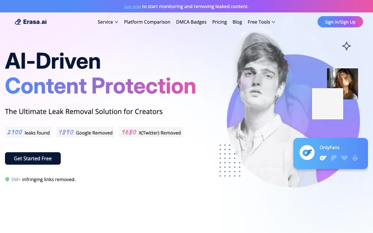 Erasa: Protect Your Content from Leaks with AI