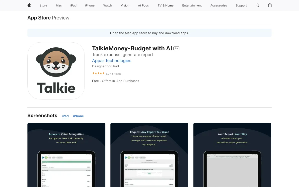 TalkieMoney: Die AI-gestützte Ausgaben-Tracker-App für einfache Finanzverwaltung