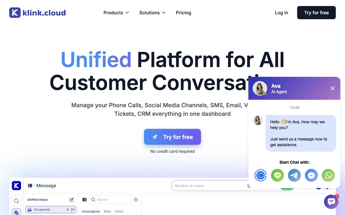 klink.cloud: La Plataforma Unificada para Mejorar tus Conversaciones con Clientes