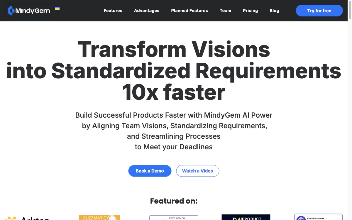 MindyGem: Streamlining Requirements Management with AI