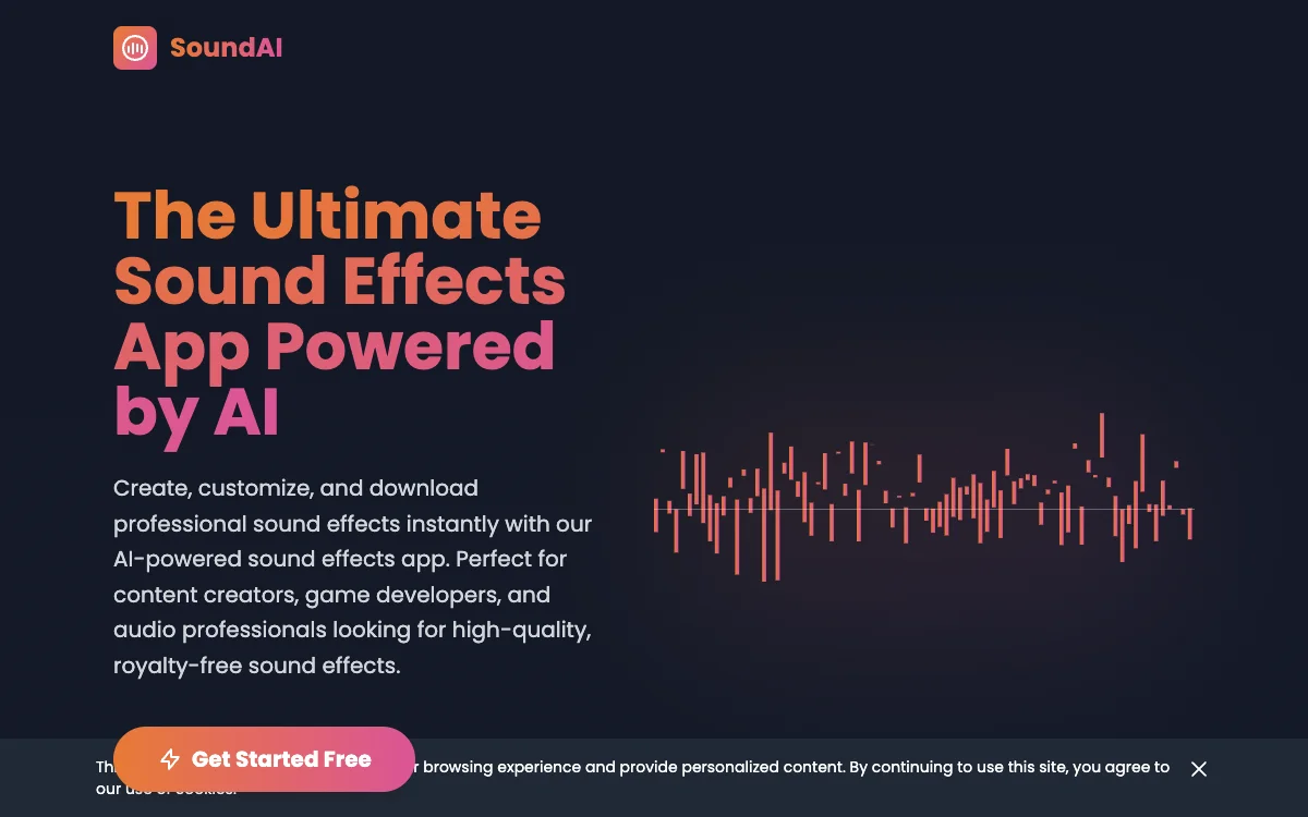 SoundAI Studio - Professional Sound Effects App | AI-Powered Audio Generation