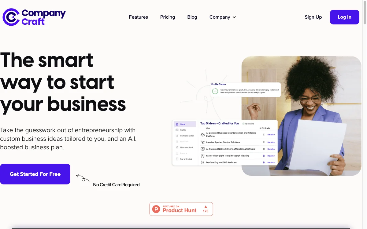 CompanyCraft: Empowering Entrepreneurs with AI