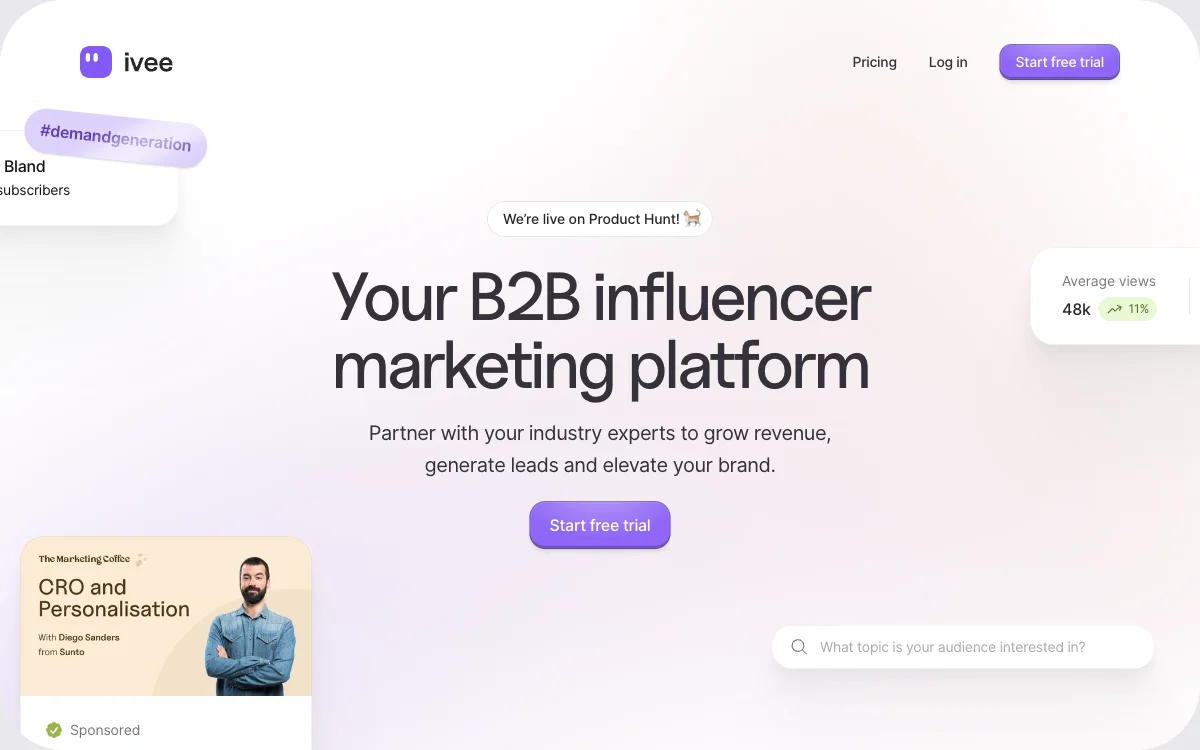 Ivee: Unleashing the Power of B2B Influencer Marketing