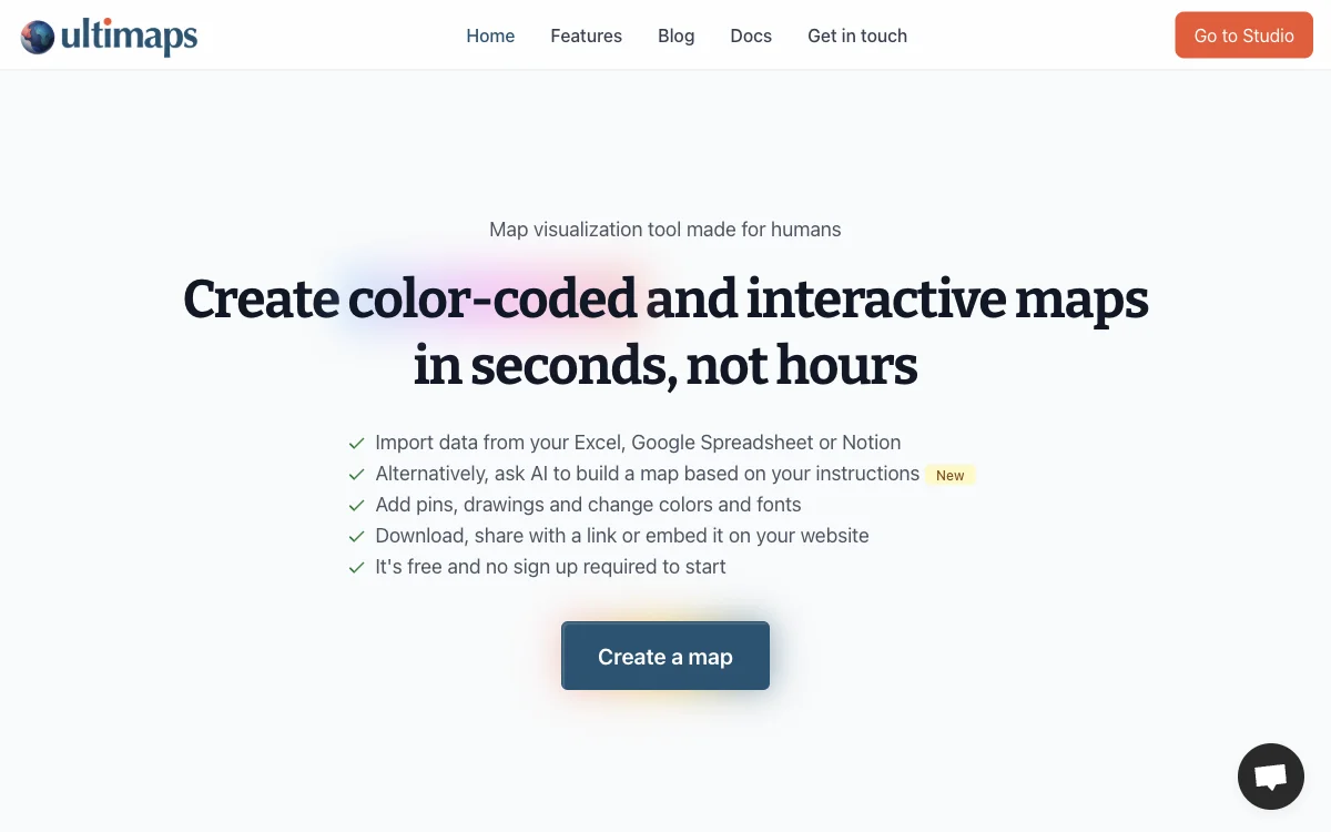 Ultimaps: Create Stunning Color-Coded Interactive Maps in Seconds with AI