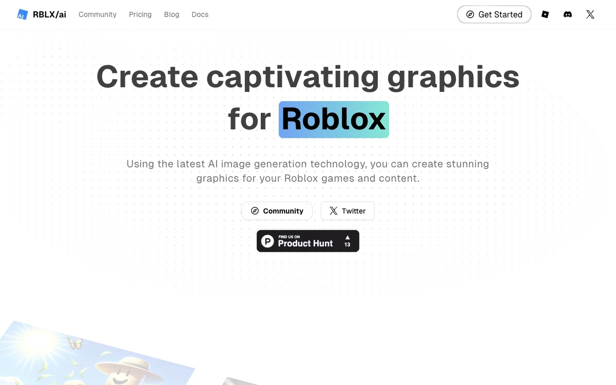 RBLX/ai – Create Captivating Graphics for Roblox Using AI