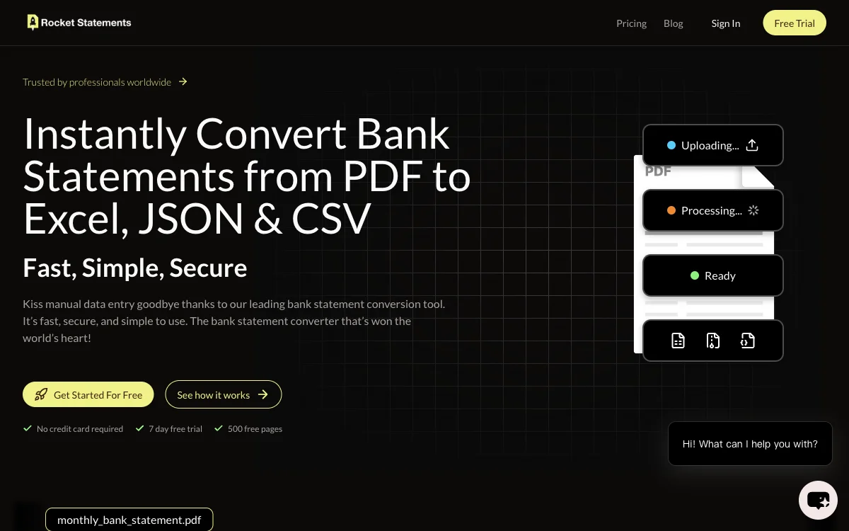 Rocket Statement Converter: Effortless Bank Statement Transformations