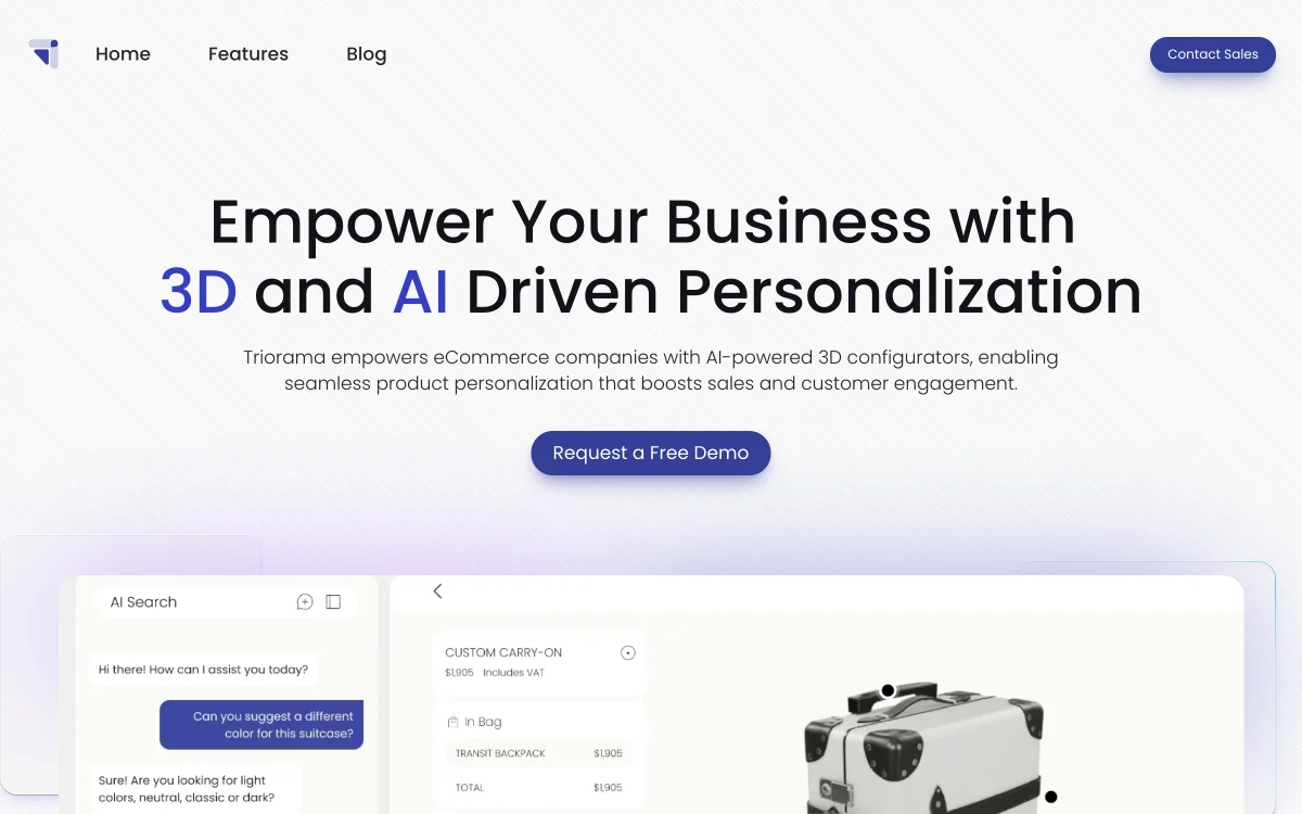 Triorama: Boosting E-commerce with 3D & AI Personalization