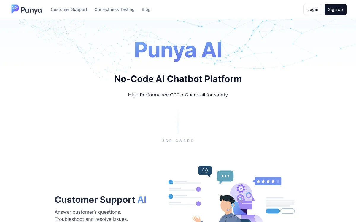 Punya AI : Améliorez le Support Client avec un Chatbot Sans Code