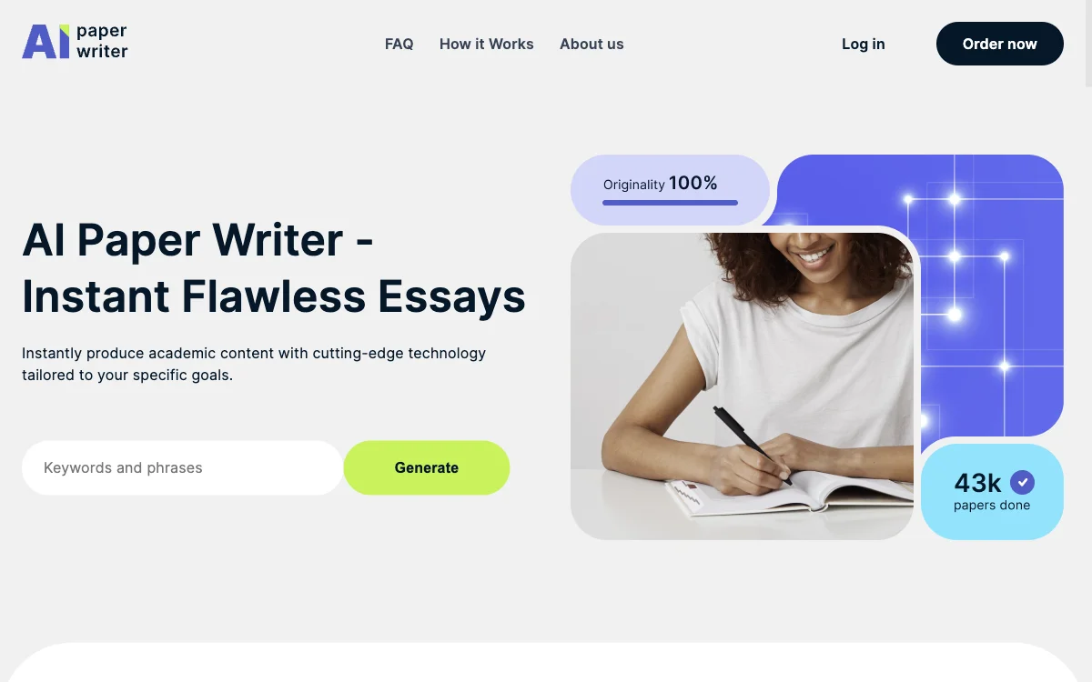 AI Paper Writer: Instant Flawless Essays at Your Fingertips