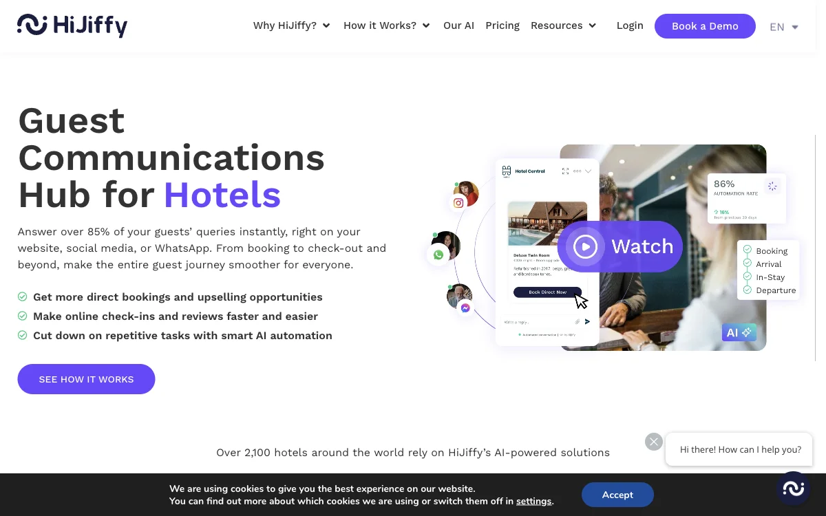 HiJiffy: AI-Powered Guest Communications Hub for Enhanced Hotel Experiences