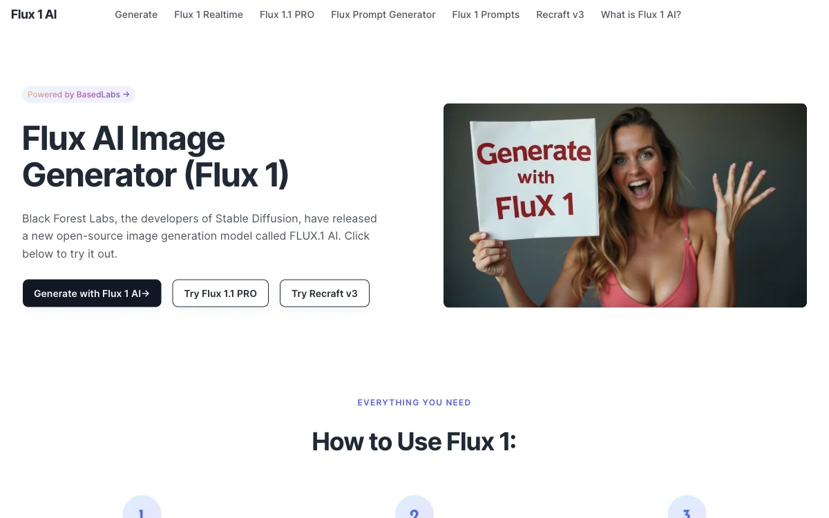 Flux 1 AI - Kostenloser Online-Bildergenerator