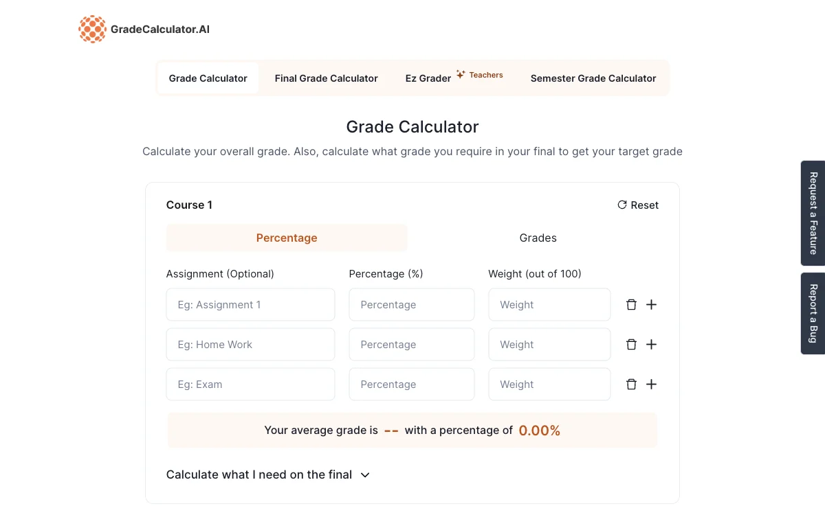 Grade Calculator - Calcule Notas Facilmente e Gratuitamente