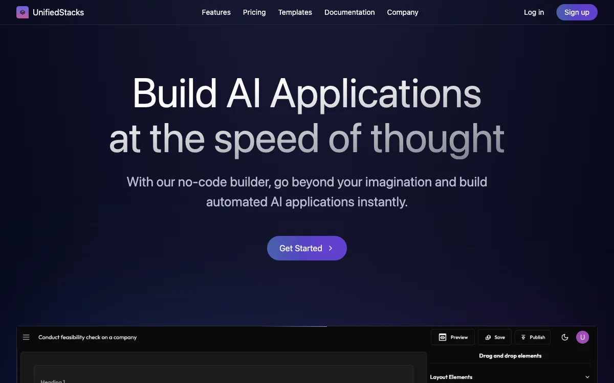 UnifiedStacks - Xây dựng ứng dụng AI nhanh chóng