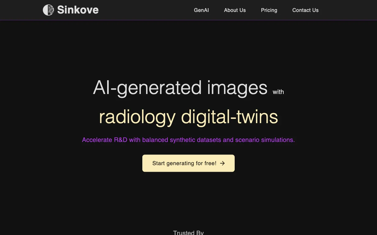 Sinkove：加速研发的 AI 工具，免费试用