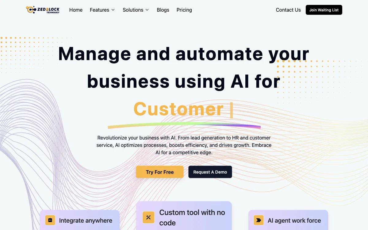 Zedblock: Streamlining Business with Custom AI